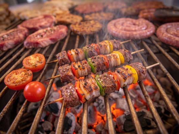 Reicherts spiesse gegrillt