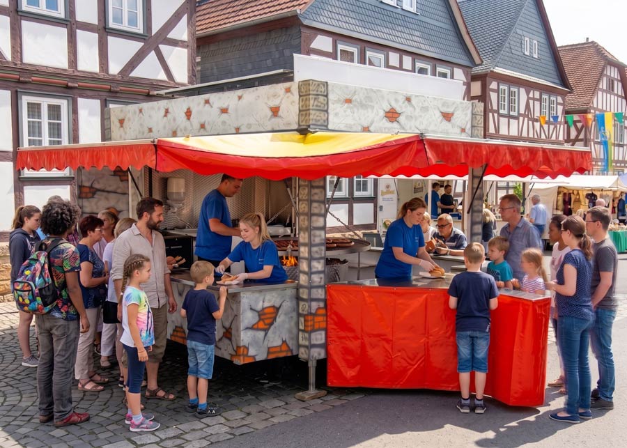 Schwenkgrill mobil catering